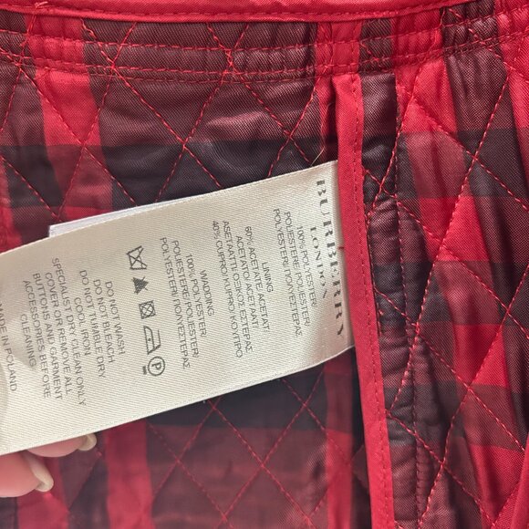 RARE Burberry Red Jacket Size 4 - Picture 4 of 7